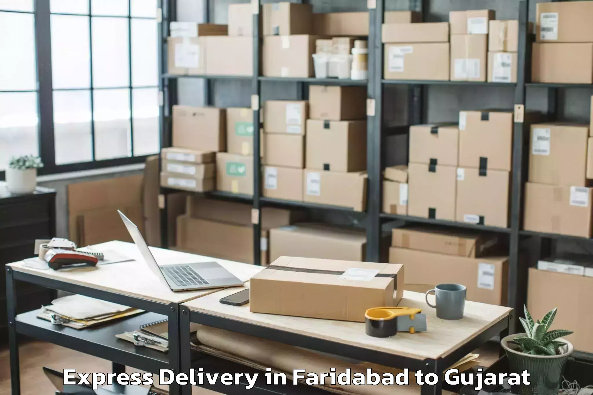 Trusted Faridabad to Garbada Express Delivery